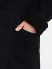 Черный дубленка
