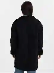 Черный дубленка