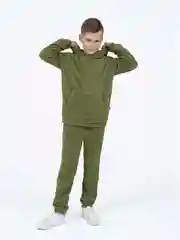 Приглушённый хаки костюм для мальчика, для девочки Утенок, флисовый