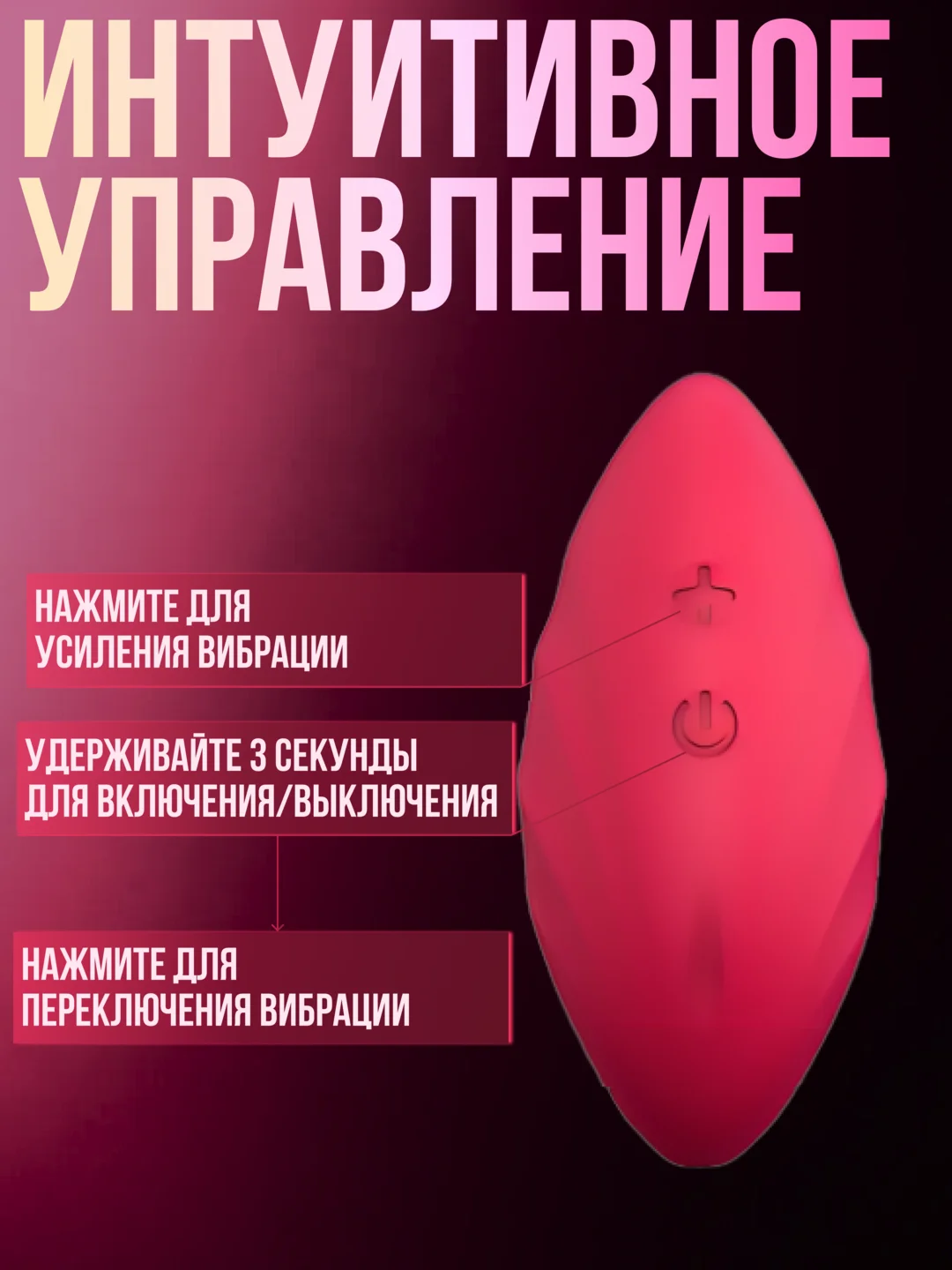 Вибратор, Клиторальный вибратор, Вибротрусики/Вибровкладка в трусики, с пультом управления
