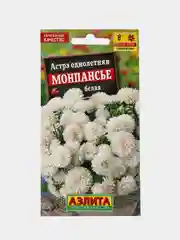 Астра Монпансье белая (семена,цветы)