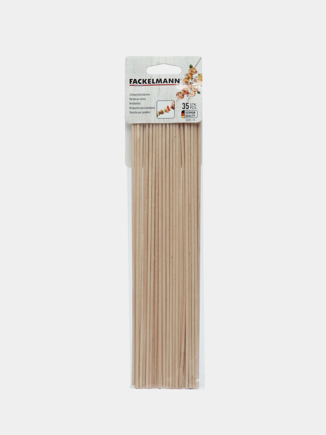 Шампуры деревянные FACKELMANN Eco, 30 см, 35 шт, шпажки для шашлыка