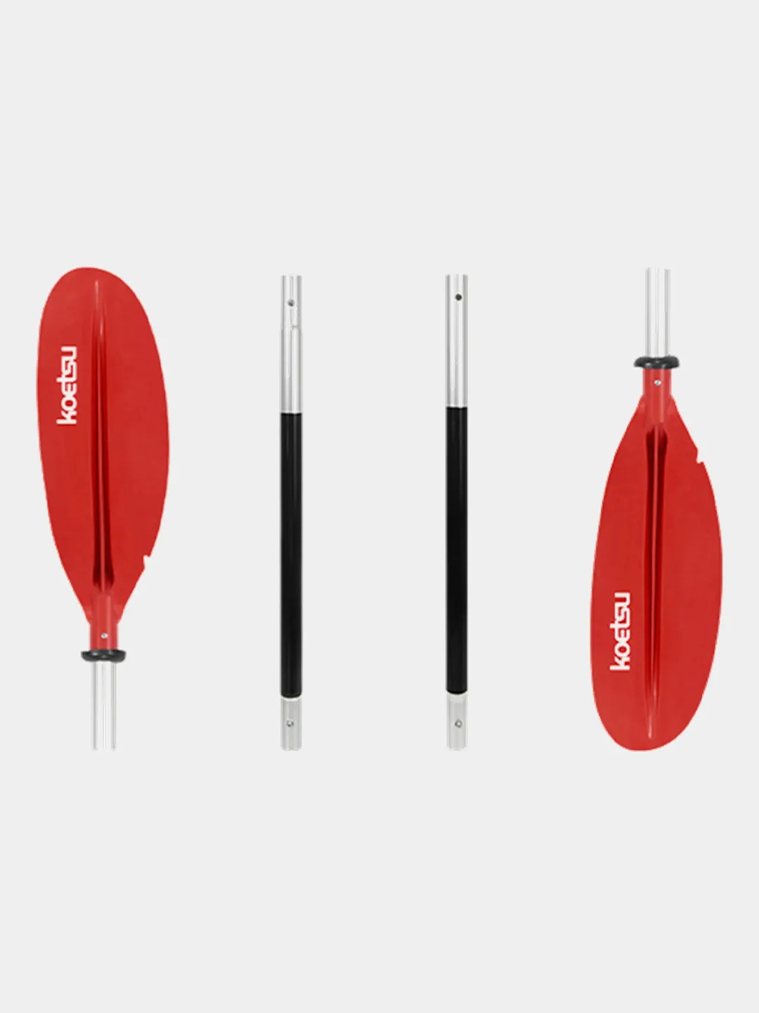 Красный весло двухлопастное для sup-доски, сапборда, sup board