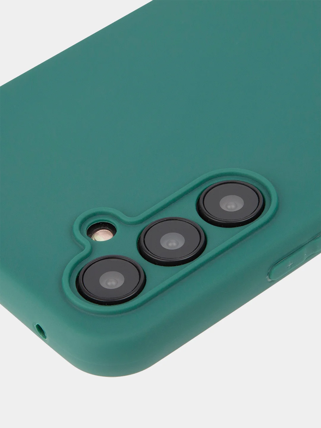 Зеленый чехол для Samsung Galaxy A54 силиконовый ROSCO матовый тонкий с бортиком- защитой камер