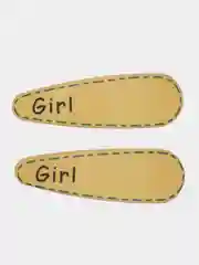 Желтый заколки для девочек Girl
