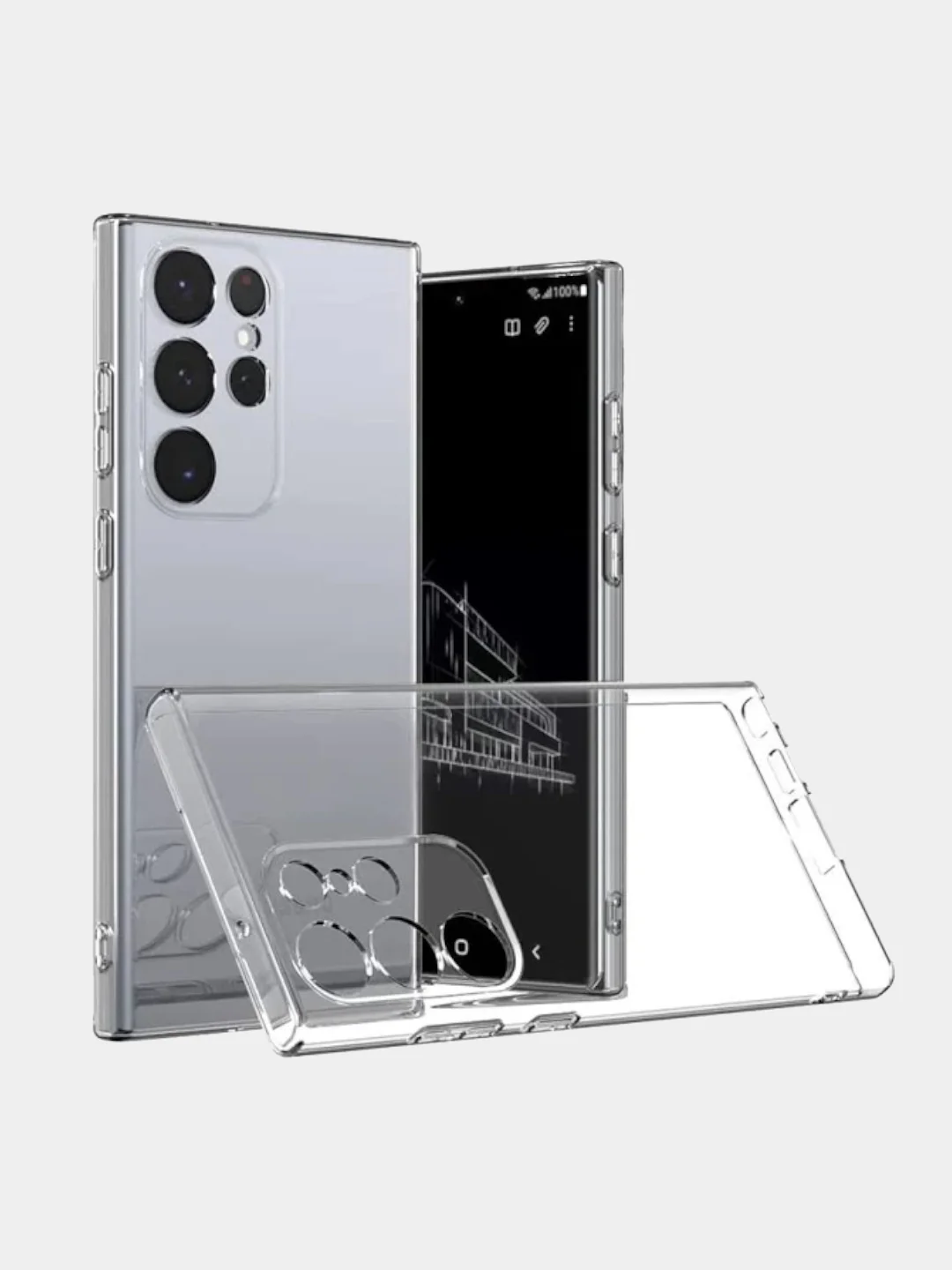 Чехол Samsung Galaxy S24 Ultra / Самсунг Галакси С24 Ультра, прозрачный, силиконовый