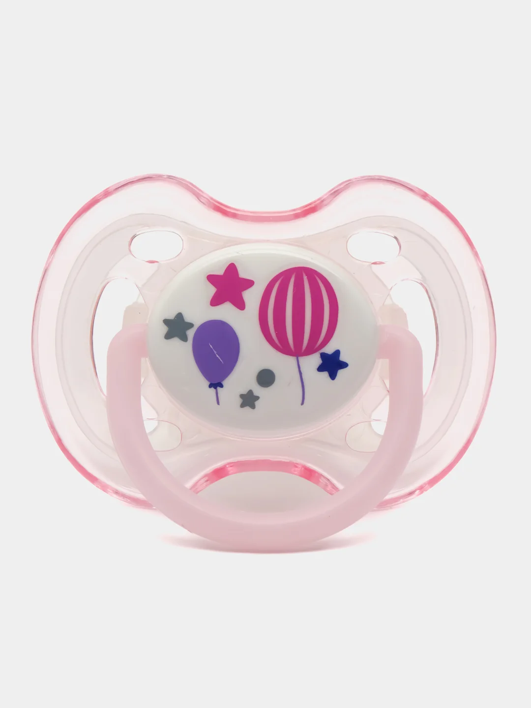 Розовый пустышка Baby Land ночная ортодонтическая силиконовая 6-18мес