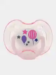Розовый пустышка Baby Land ночная ортодонтическая соска силиконовая 0-6 мес