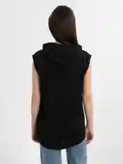 Trend D / Футболка женская черная с капюшоном Unisex