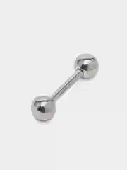 Пирсинг лабрет штанга прямая из титана "TITANIUM" для языка, сосков, уха