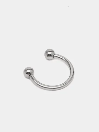Пирсинг циркуляр септум полукруглый из титана "TITANIUM" для носа, уха, брови, губы