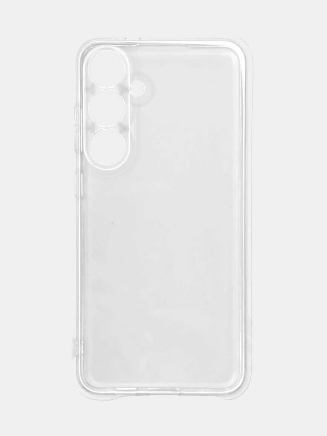 Прозрачный чехол Samsung Galaxy S24 Plus / Самсунг Галакси С24 Плюс, прозрачный, силиконовый