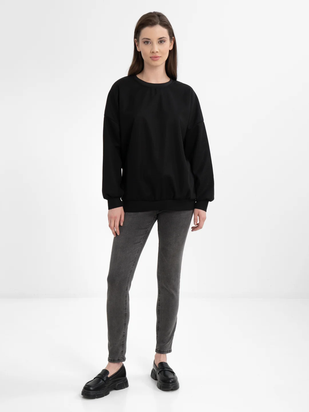TrendD / Толстовка женская черная Unisex Big
