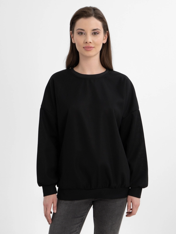 TrendD / Толстовка женская черная Unisex Big