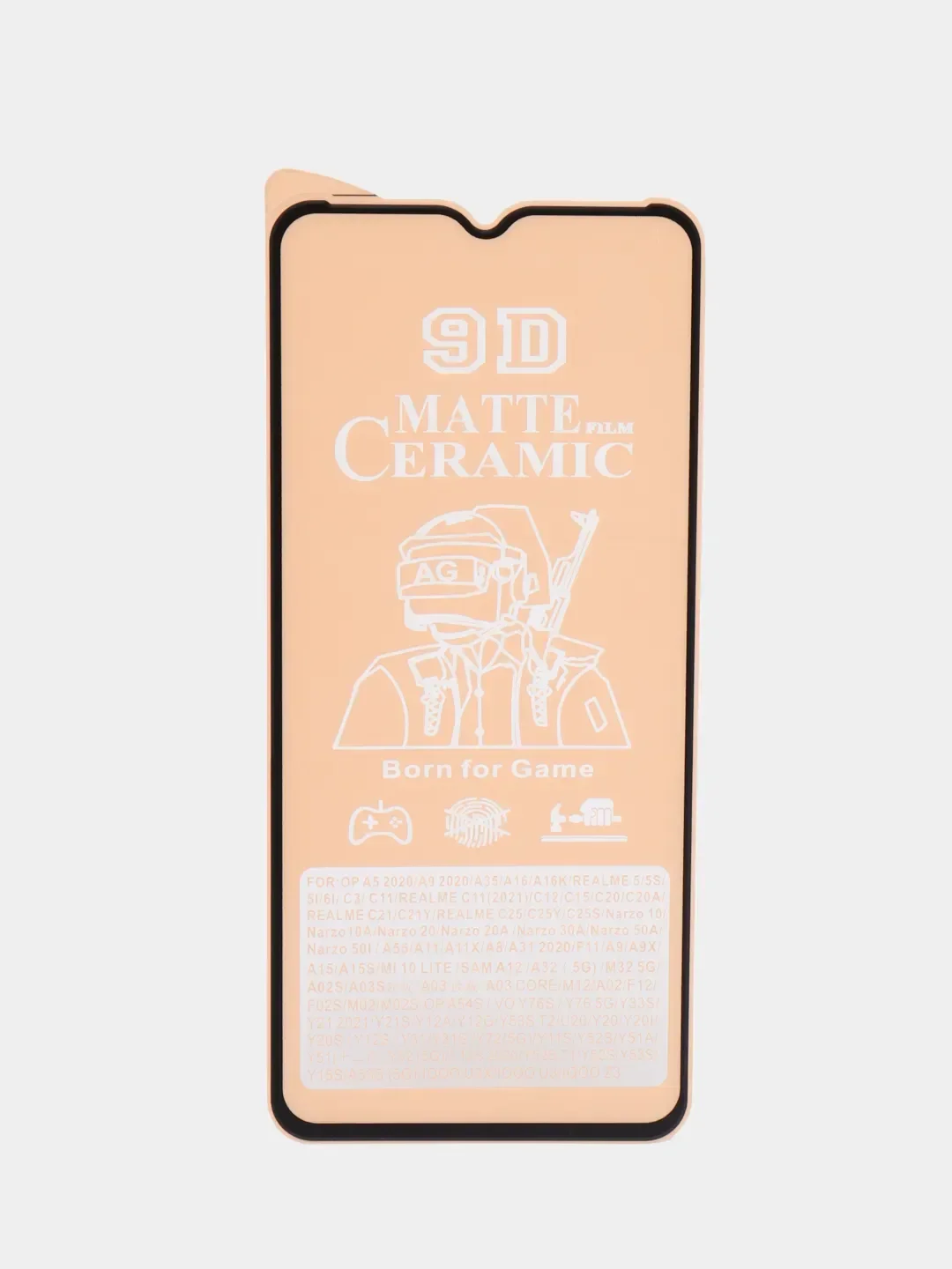 Черный защитная керамическая пленка матовая Xiaomi Redmi 9A / 9C / 10A (Сяоми Редми 9А / 9С)