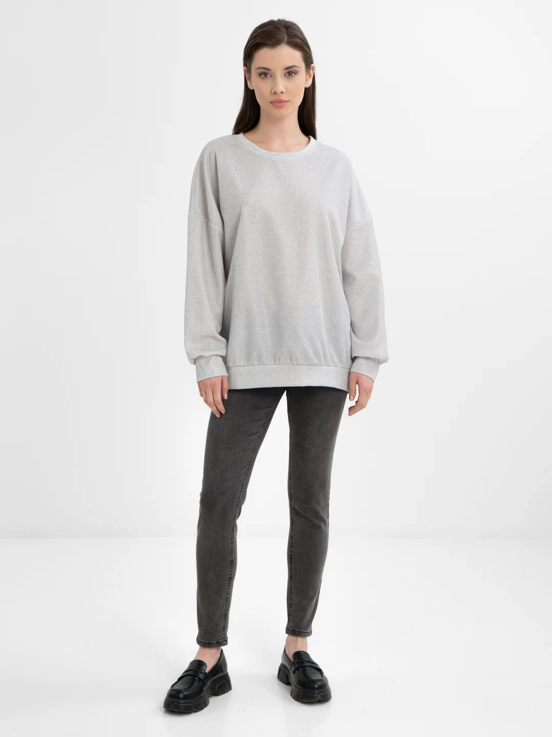TrendD / Толстовка женская серая Unisex