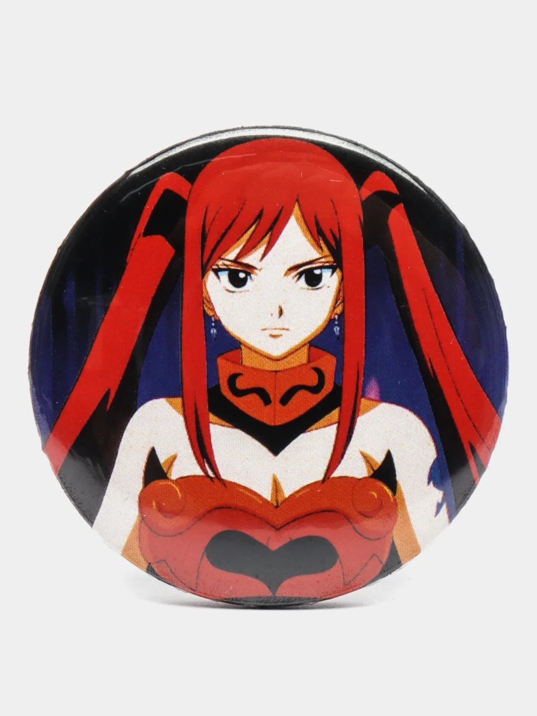 Белый значки по мотивам аниме Хвост Феи (Fairy Tail)