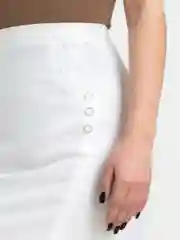 Белый юбка офисная