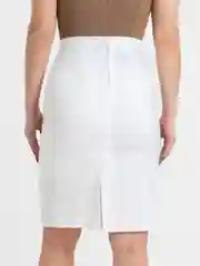 Белый юбка офисная