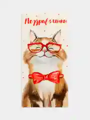 Шоколадный конверт для денег с котиками, денежная открытка- конверт с котами, 75 видов