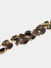 Черный бусины из граненного хрусталя 3*5 мм