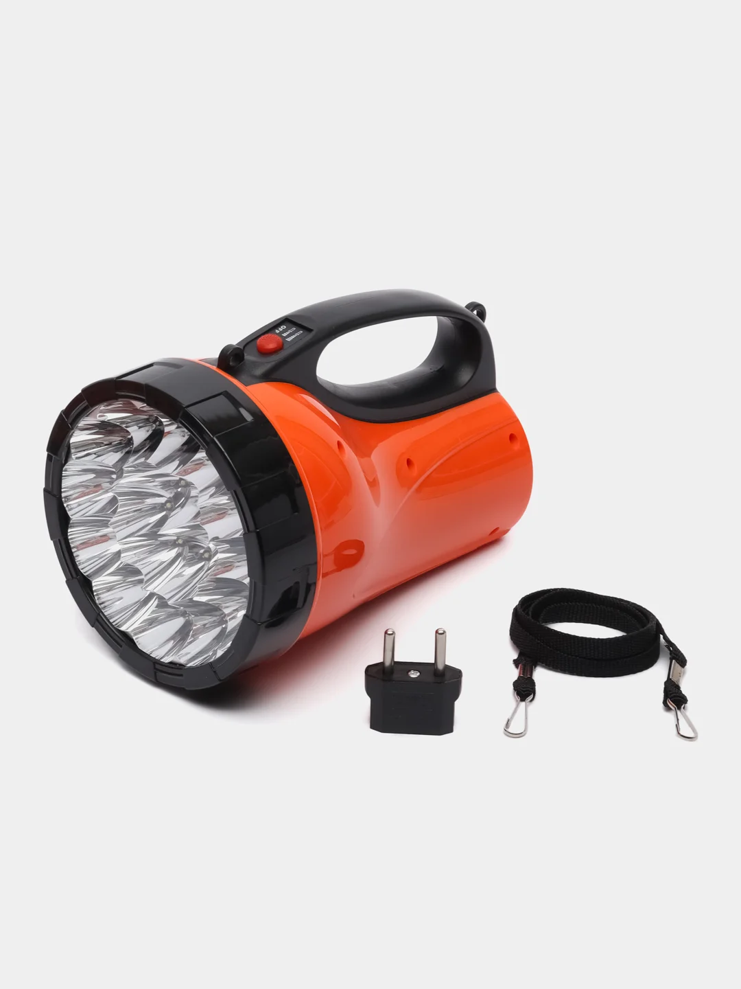 Фонарь-прожектор ЕРМАК, 18 LED, пластик, 3 x АА, 220В, 17 x 11 см
