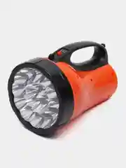 Фонарь прожектор аккумуляторный ЕРМАК 18 SMD + 1 LED, шнур 220В, резинопластик, 18 x 11 см