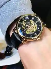Часы механические, наручные, мужские, FORSINING 099, скелетон