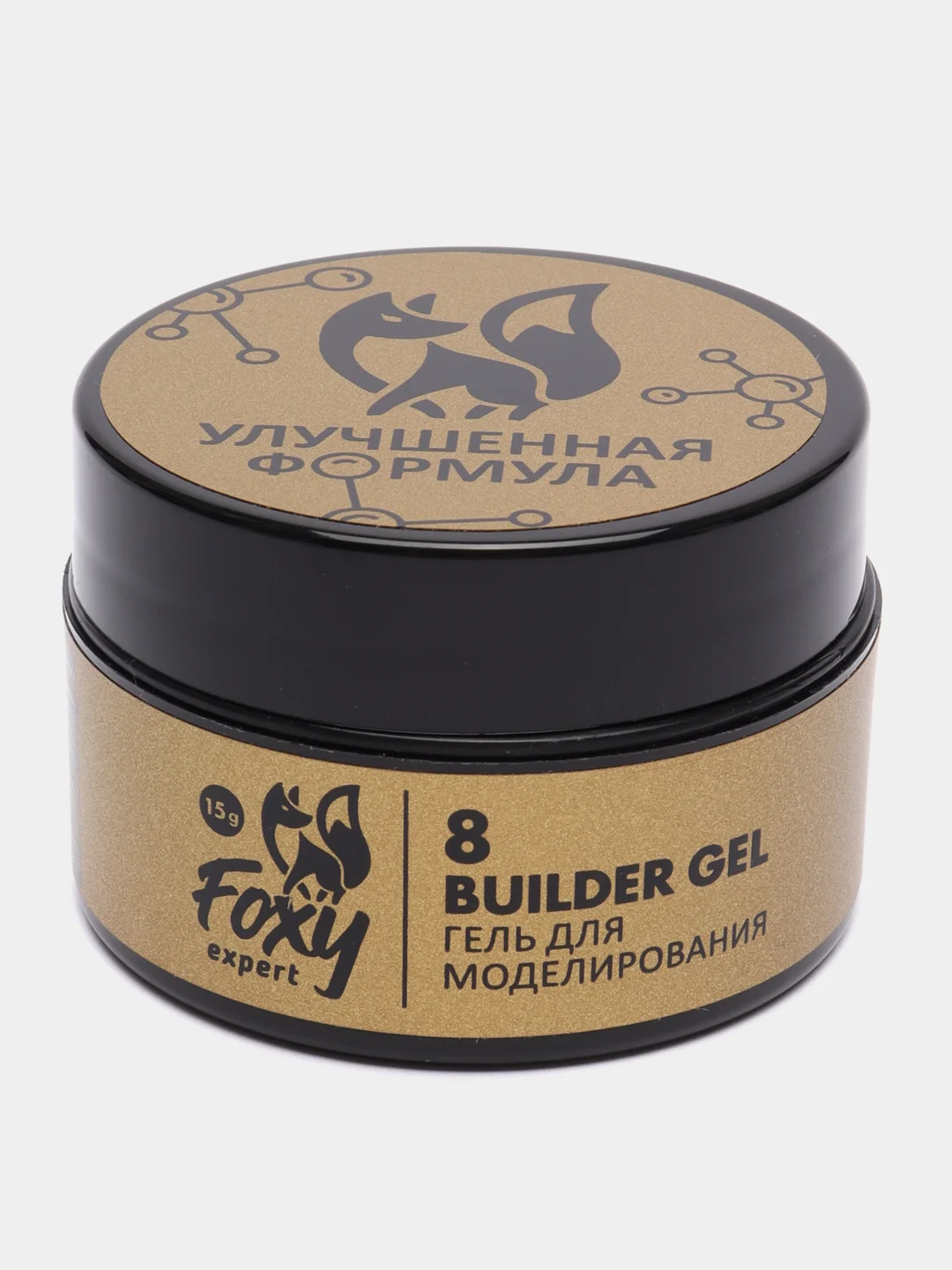 Пудровый гель для наращивания ногтей в баночке Builder gel, 15 г, FOXY EXPERT