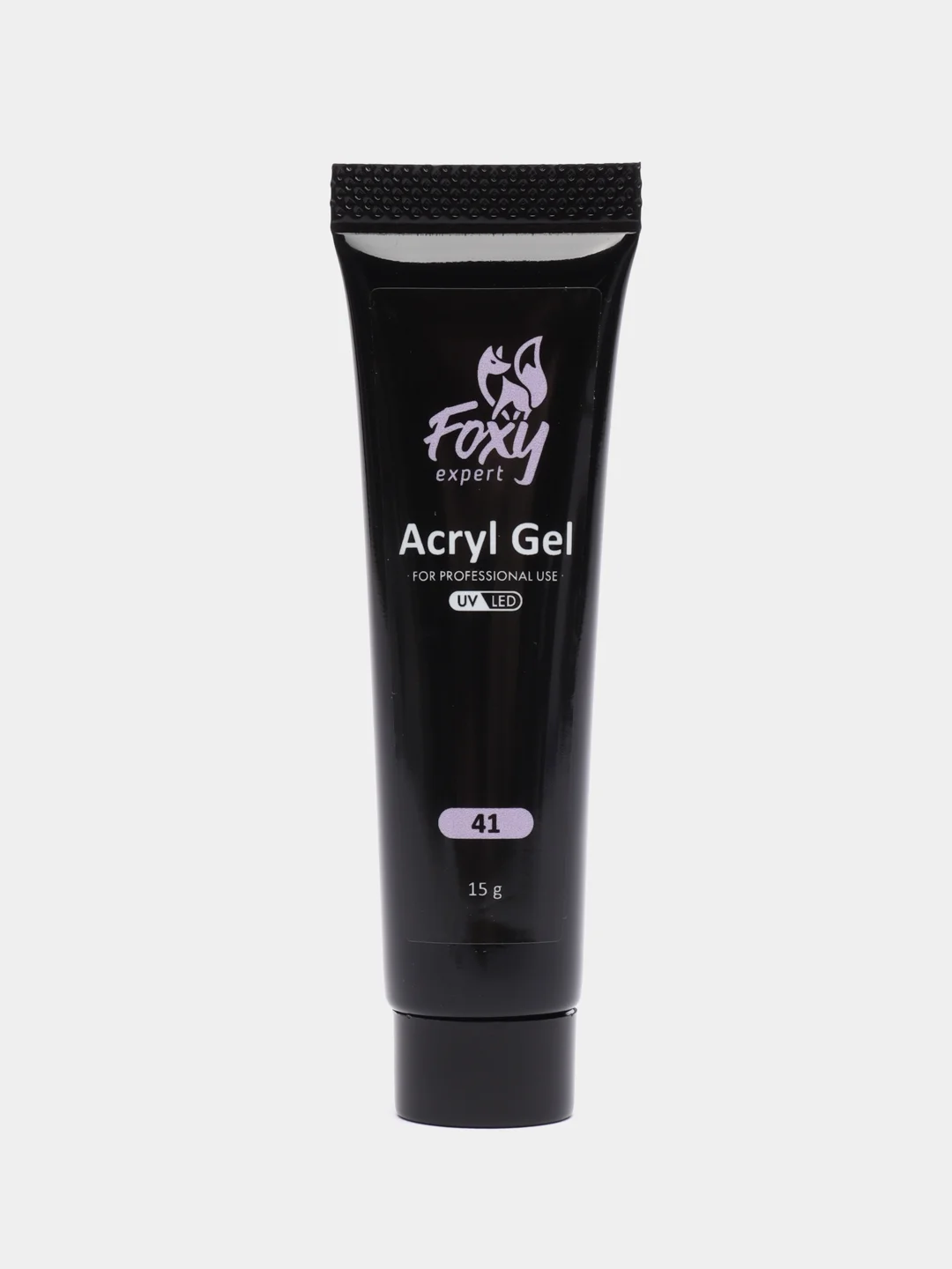 Лавандовый акрил-гель (Acryl gel) полигель FOXY EXPERT, для наращивания ногтей, цветной