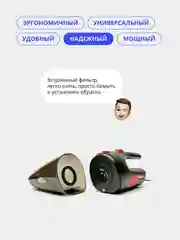 Белый пылесос автомобильный