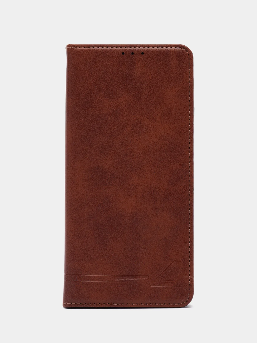 Коричневый чехол-книжка для  Redmi Note 13 Pro 4G (Редми  Ноут 13 Про)  из Эко кожи