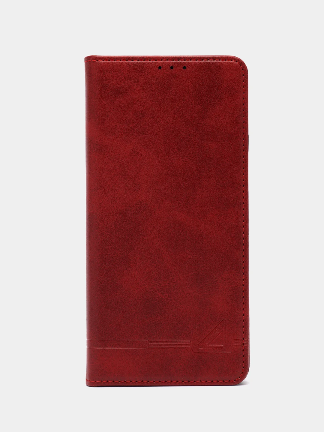 Красный чехол-книжка для  Redmi Note 13 Pro 4G (Редми  Ноут 13 Про)  из Эко кожи