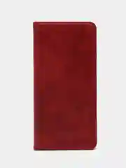 Красный чехол-книжка для  Redmi Note 13 Pro 4G (Редми  Ноут 13 Про)  из Эко кожи