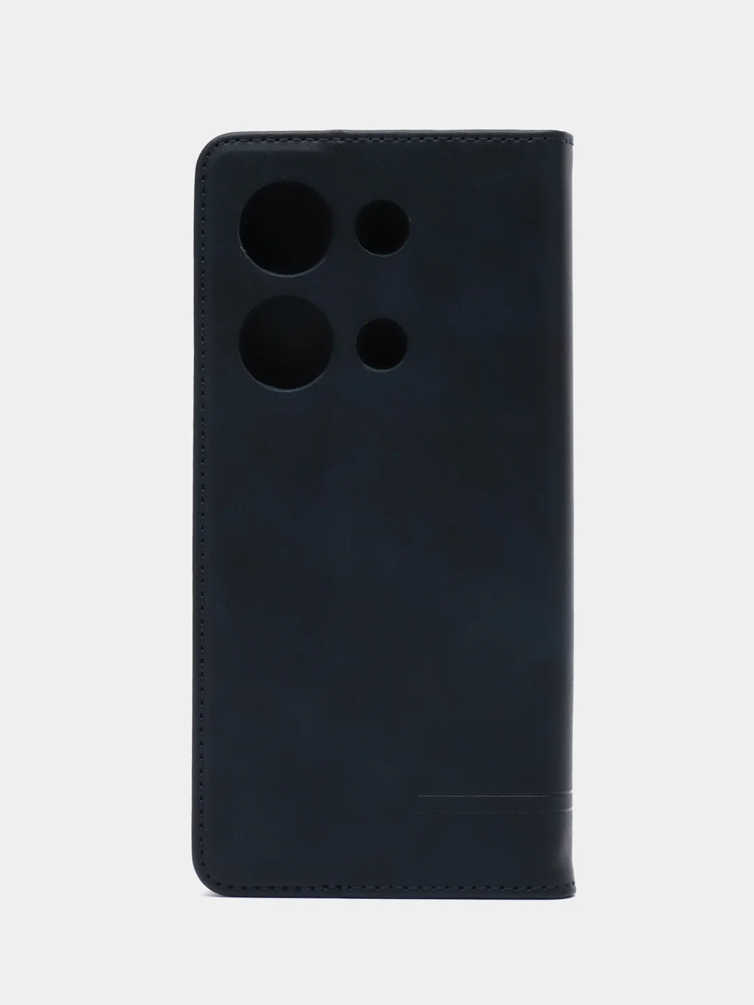 Синий чехол-книжка для  Redmi Note 13 Pro 4G (Редми  Ноут 13 Про)  из Эко кожи