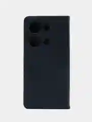 Синий чехол-книжка для  Redmi Note 13 Pro 4G (Редми  Ноут 13 Про)  из Эко кожи