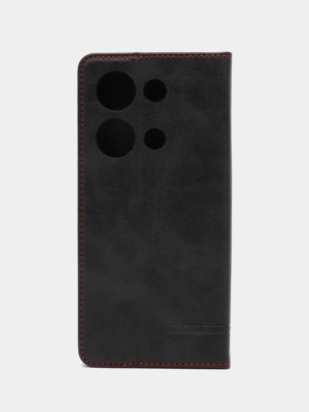 Черный чехол-книжка для  Redmi Note 13 Pro 4G (Редми  Ноут 13 Про)  из Эко кожи