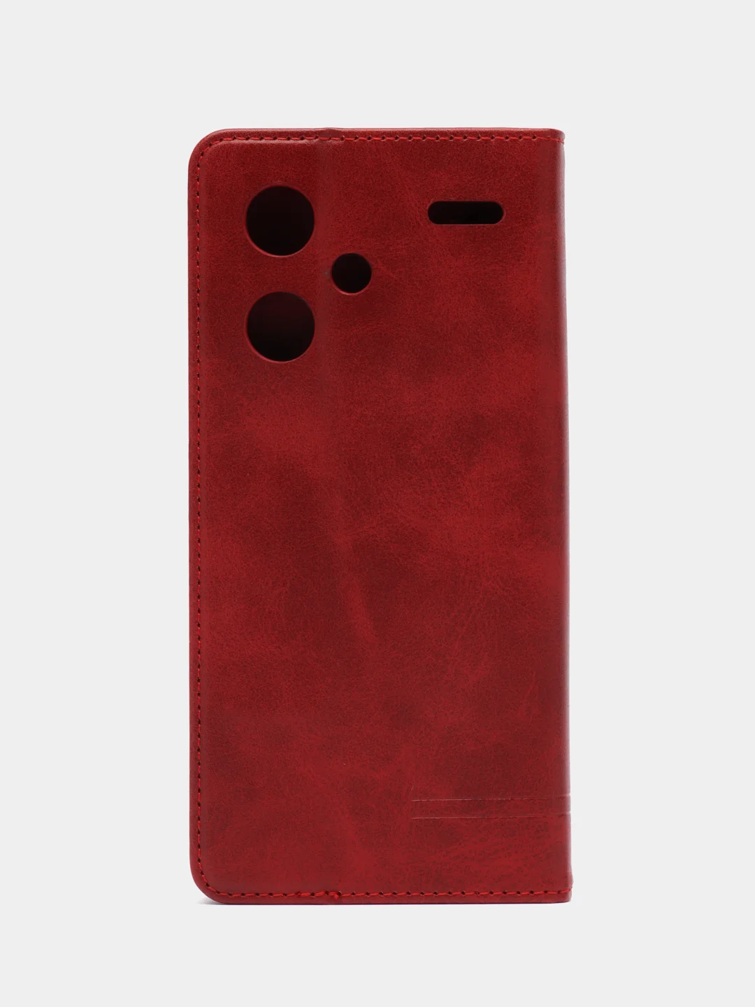 Красный чехол-книжка  Redmi  Note 13 Pro  Plus 5G (Редми Ноут 13 Про Плюс) из Эко кожи