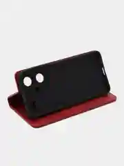 Красный чехол-книжка  Redmi  Note 13 Pro  Plus 5G (Редми Ноут 13 Про Плюс) из Эко кожи