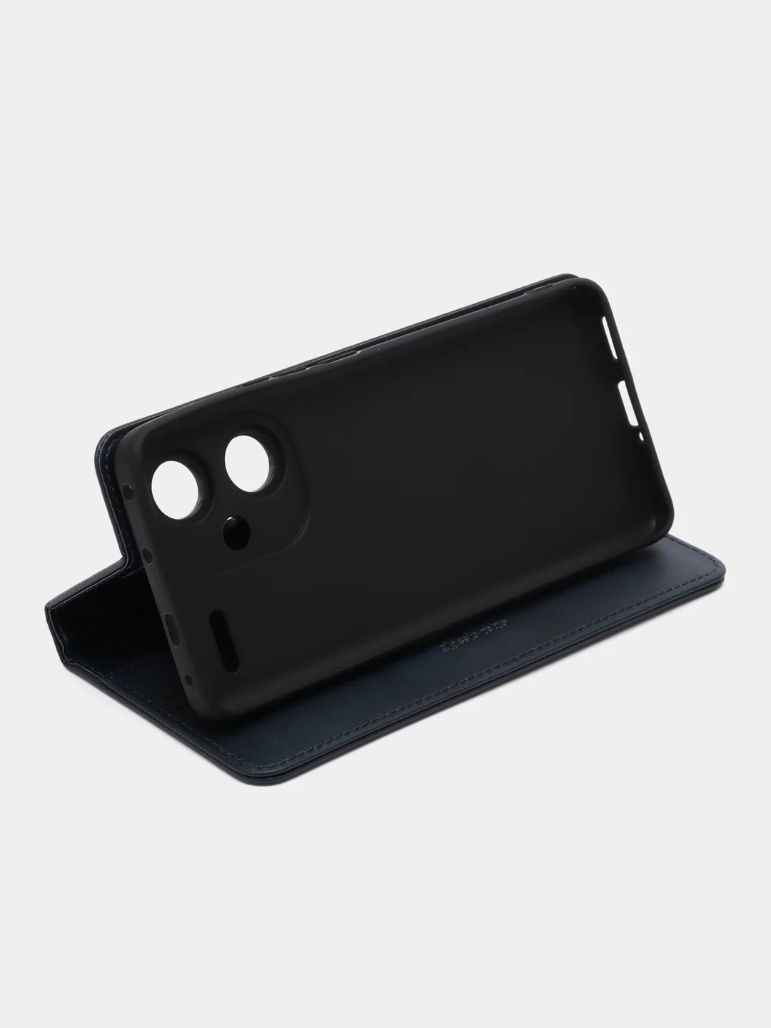 Синий чехол-книжка  Redmi  Note 13 Pro  Plus 5G (Редми Ноут 13 Про Плюс) из Эко кожи
