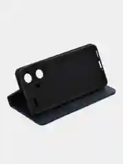 Синий чехол-книжка  Redmi  Note 13 Pro  Plus 5G (Редми Ноут 13 Про Плюс) из Эко кожи