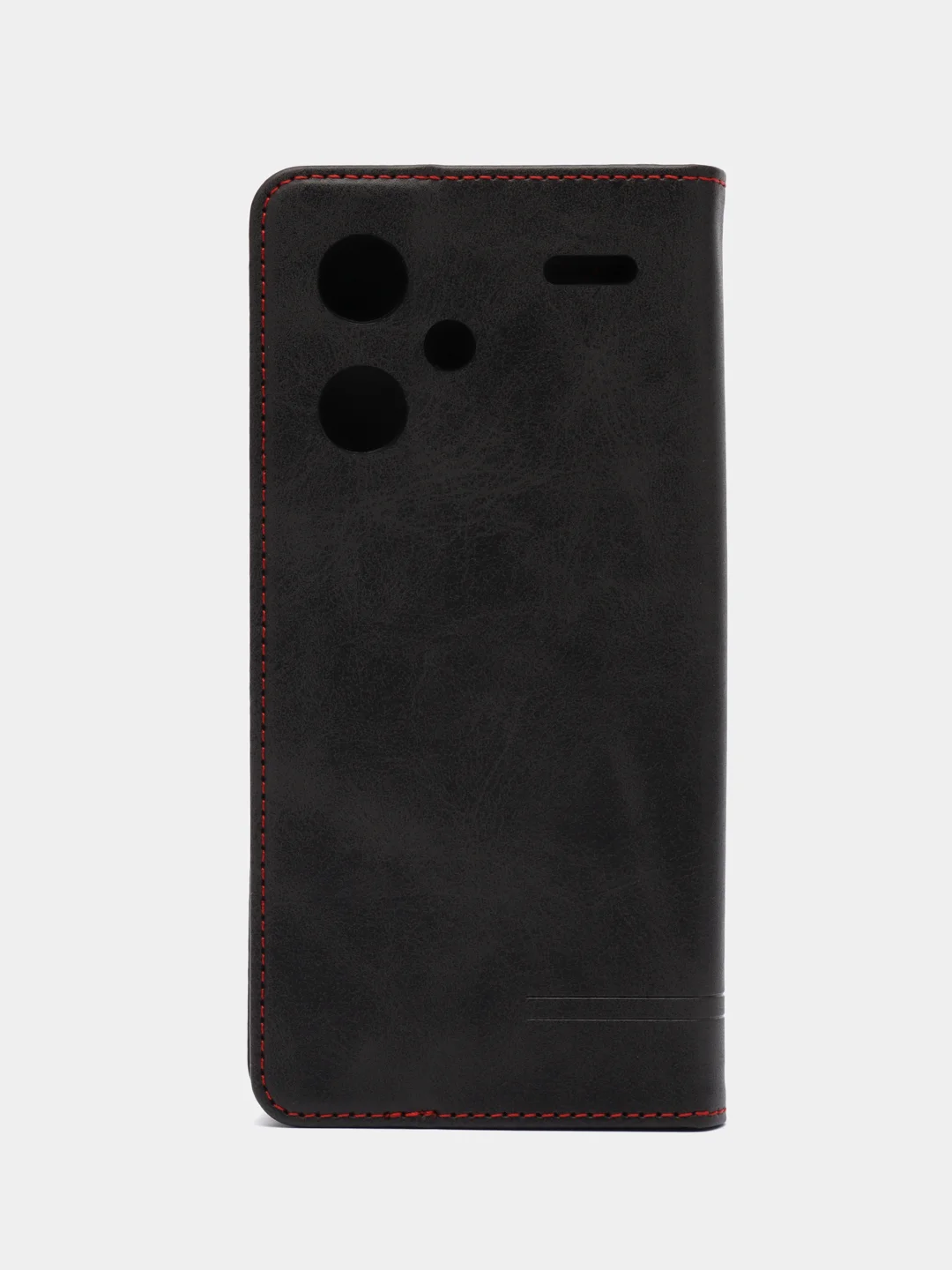 Черный чехол-книжка  Redmi  Note 13 Pro  Plus 5G (Редми Ноут 13 Про Плюс) из Эко кожи