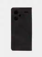Черный чехол-книжка  Redmi  Note 13 Pro  Plus 5G (Редми Ноут 13 Про Плюс) из Эко кожи