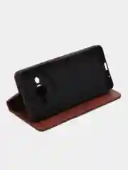 Коричневый чехол-книжка  Redmi  А3 ( Редми А3)  из Эко кожи