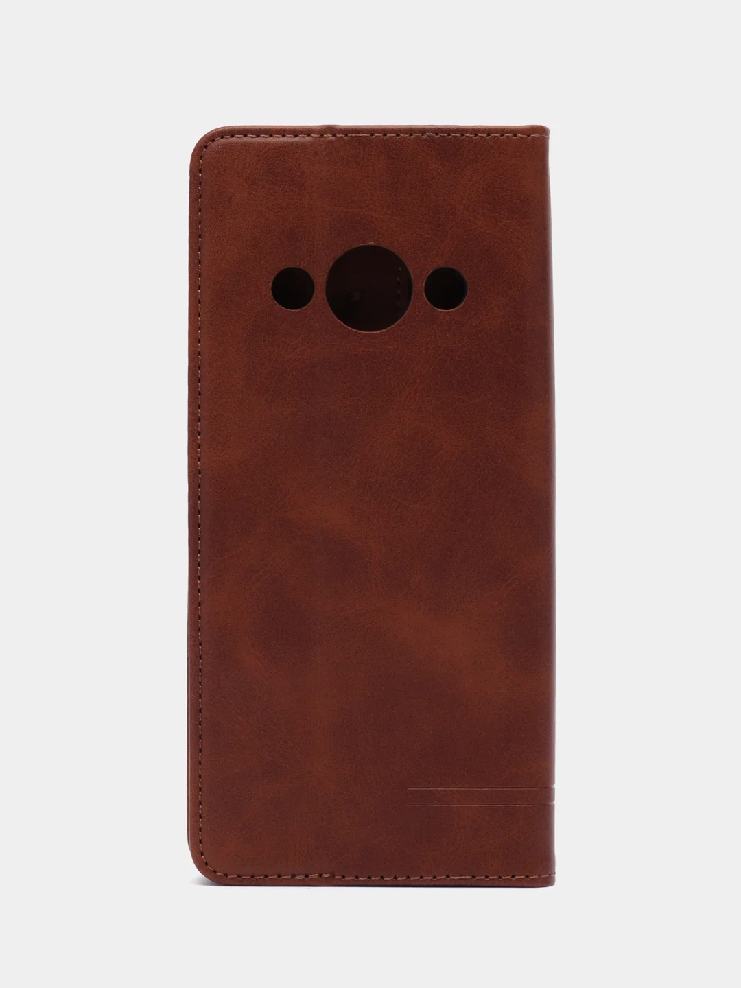 Коричневый чехол-книжка  Redmi  А3 ( Редми А3)  из Эко кожи