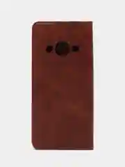 Коричневый чехол-книжка  Redmi  А3 ( Редми А3)  из Эко кожи