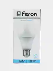 FERON лампочка светодиодная шар E27 15 вт 6400К