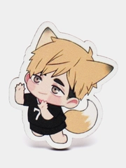 Значок деревянный по аниме "Волейбол. Haikyuu!!"