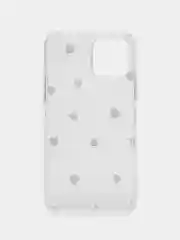 Чехол для iPhone (Айфон) 11, 12, 13, 14, с рисунком сердечек