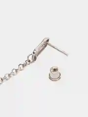 Серьги из серебра родированные